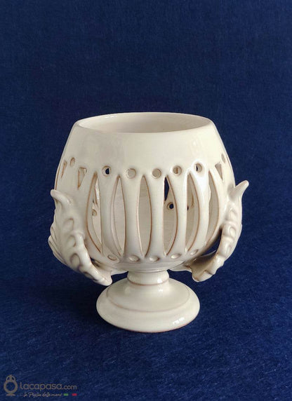 CALICANTO - Porta candela in ceramica - Lacapasa.com