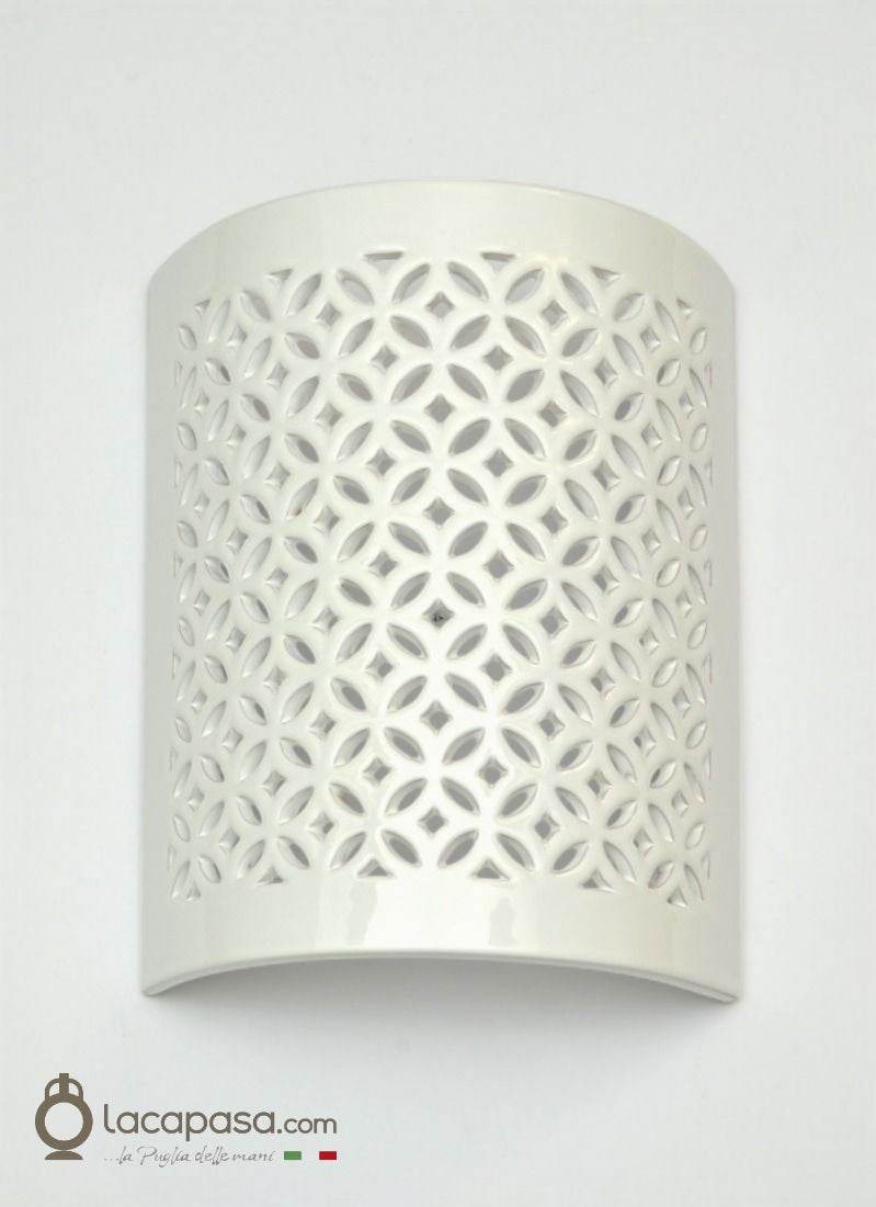 ELECTRA - Applique_in_ceramica_artigianale - Lacapasa.com