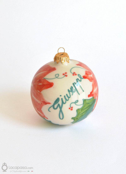 GHIRLANDA - Pallina di Natale personalizzata - Lacapasa.com