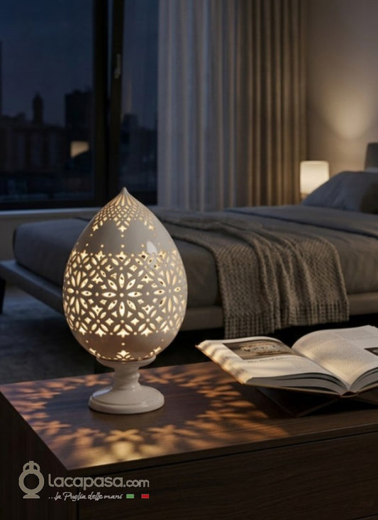 Lampada Pumo in ceramica di Grottaglie - Lacapasa.com