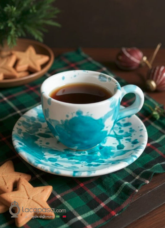 GOCCIA - Tazzina caffè in ceramica - decoro Macchia
