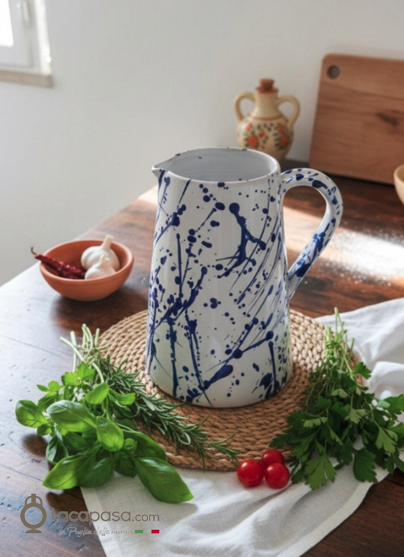 SUSINA - Brocca in ceramica - decoro Macchia