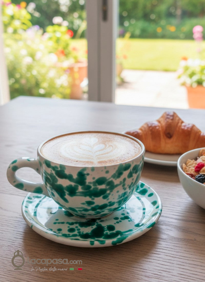 ANICE - Tazza Colazione di ceramica - decoro Macchia