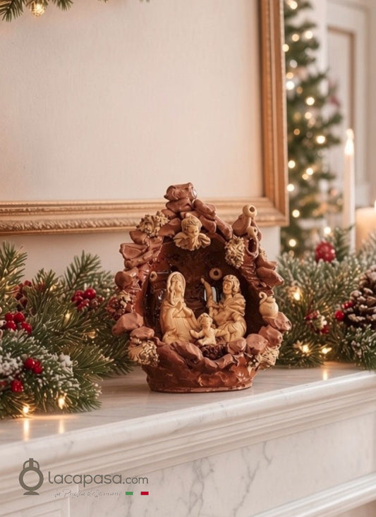 SALVATORE – Presepe in ceramica di Grottaglie