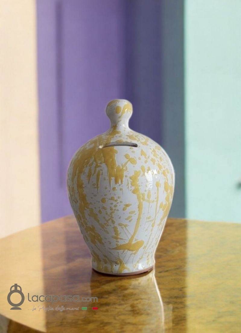 Salvadanaio bomboniera in ceramica pugliese - Lacapasa.com