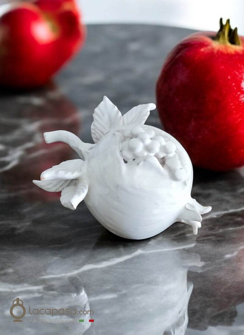WONDERFUL - Melograno in ceramica bianca - Lacapasa.com